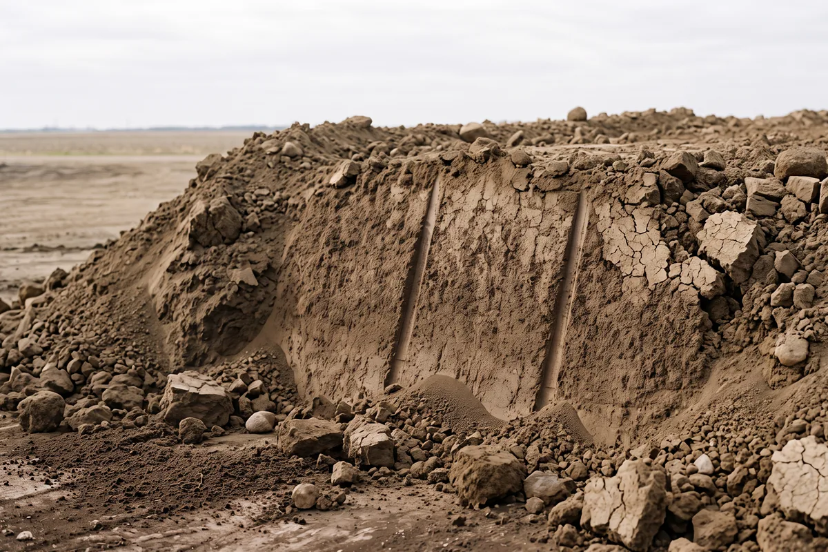 Screened fill dirt