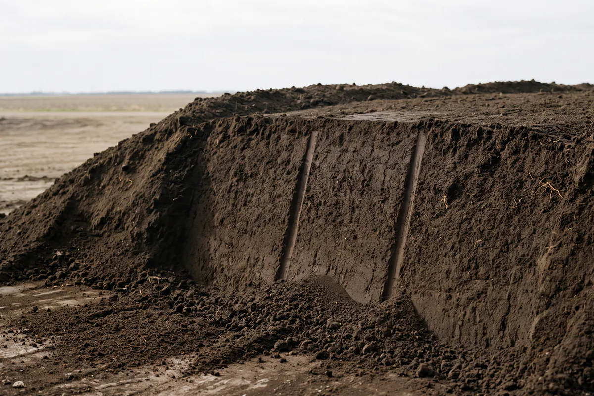 Screened topsoil
